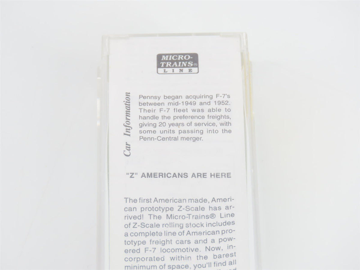 Z Scale Micro-Trains MTL 12002-2 PRR Pennsylvania F7A Diesel #9506 UNPOWERED