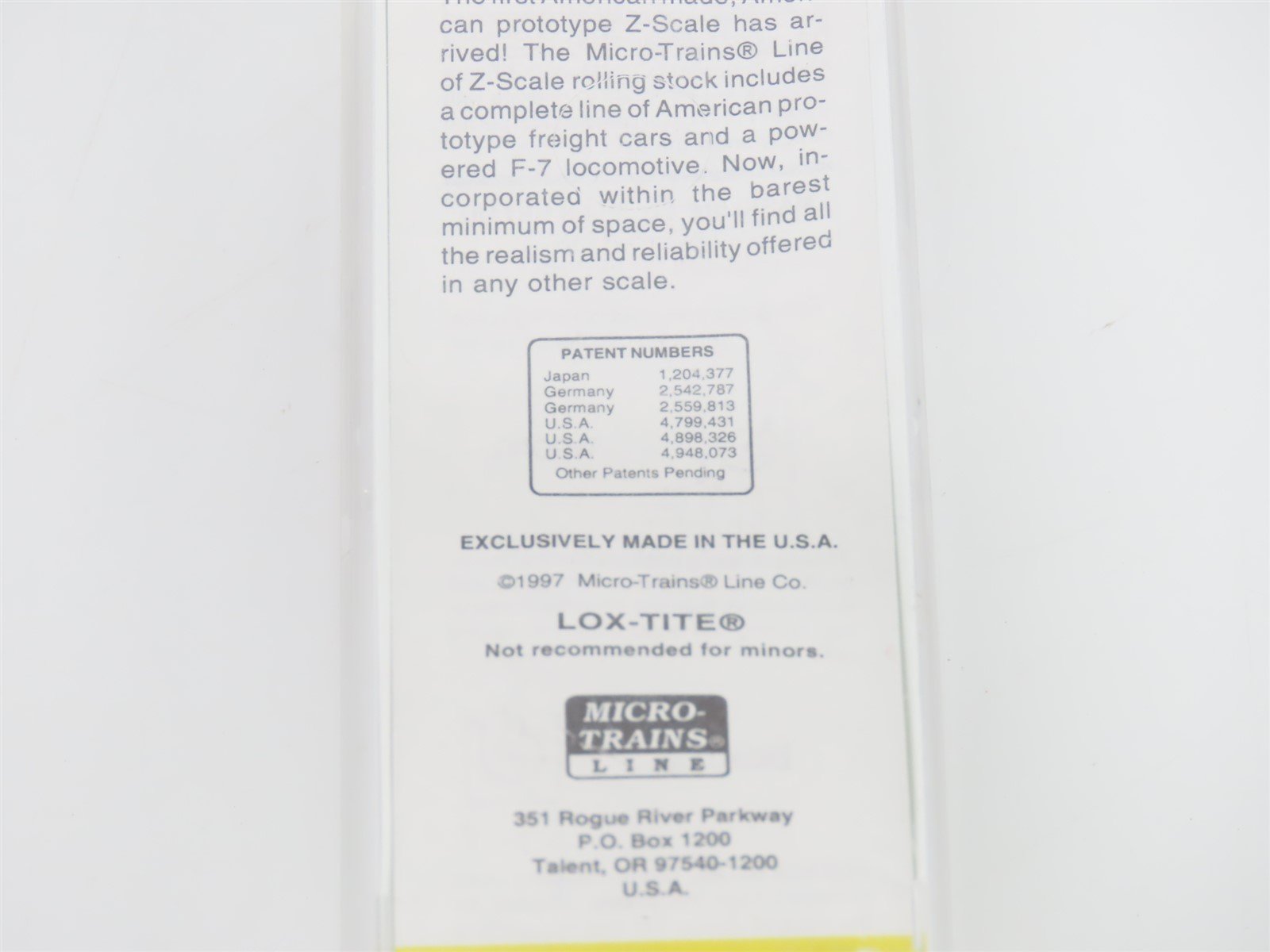Z Scale Micro-Trains MTL 12002-2 PRR Pennsylvania F7A Diesel #9506 UNPOWERED