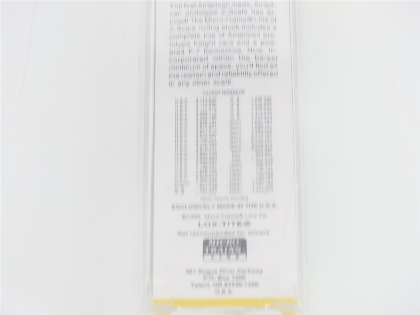 Z Scale Micro-Trains MTL 12006-2 WP Western Pacific F7A Diesel Sealed/UNPOWERED