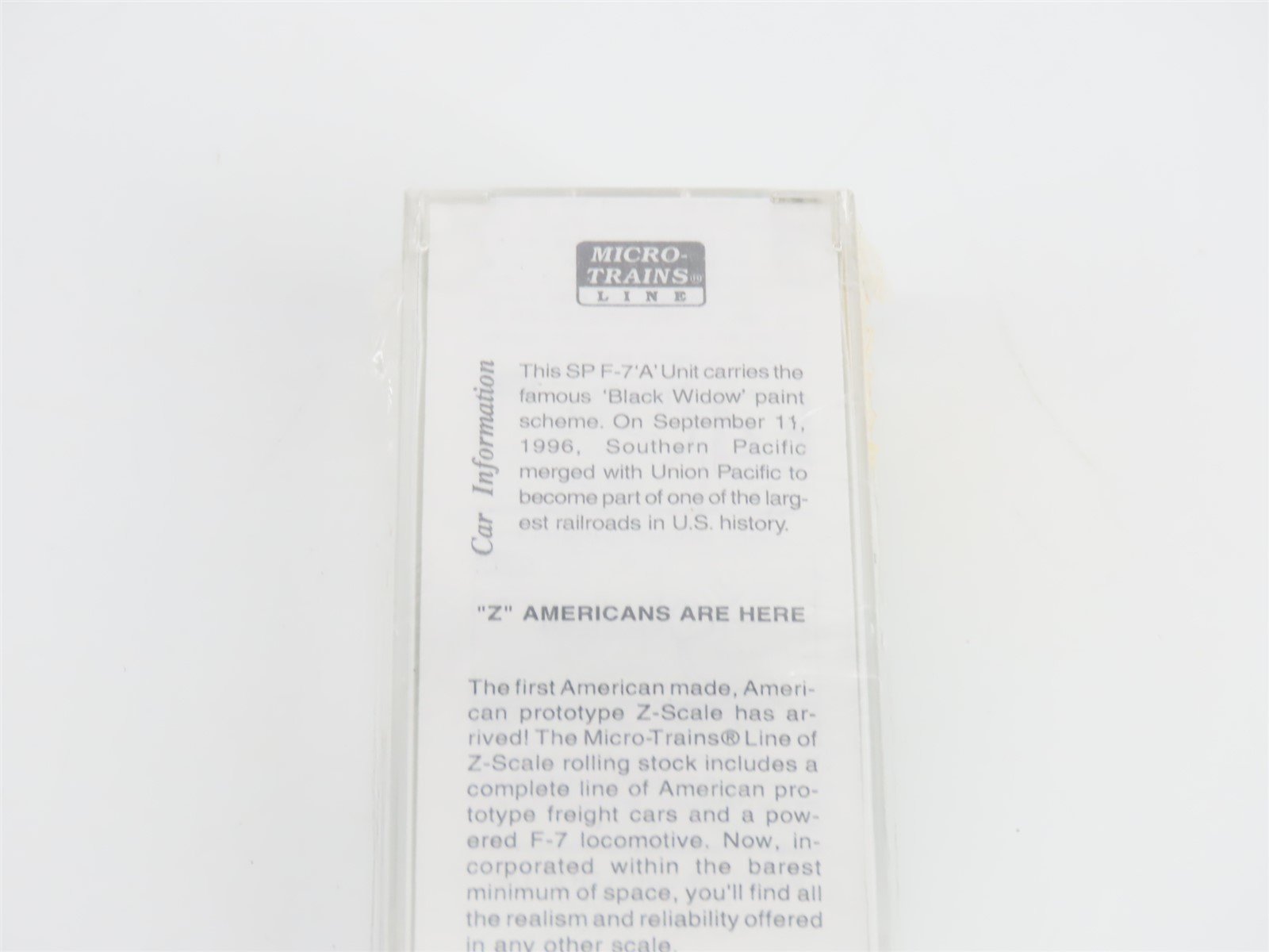 Z Micro-Trains MTL 12004-2 SP Black Widow F7A Diesel #6147 Sealed/UNPOWERED