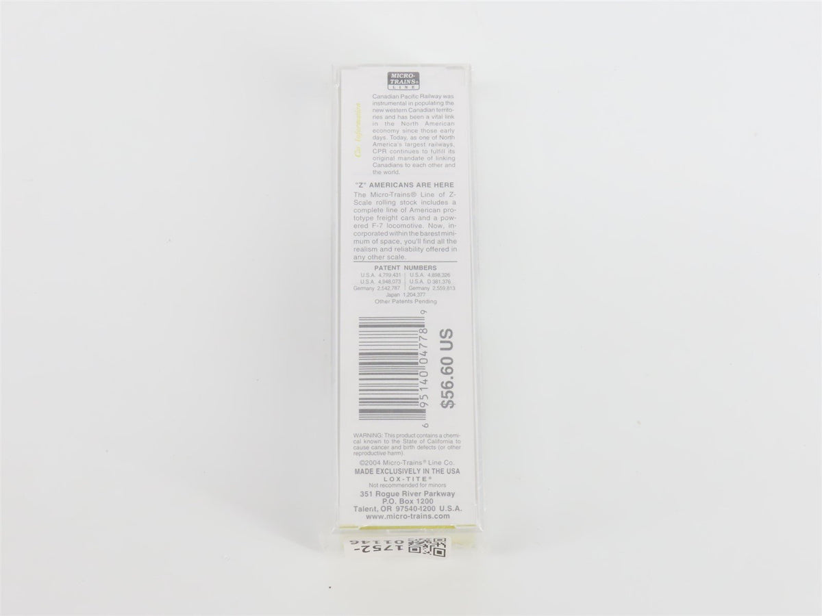 Z Micro-Trains MTL 17012-2 CP Canadian Pacific F7B Diesel #4459 Sealed/UNPOWERED