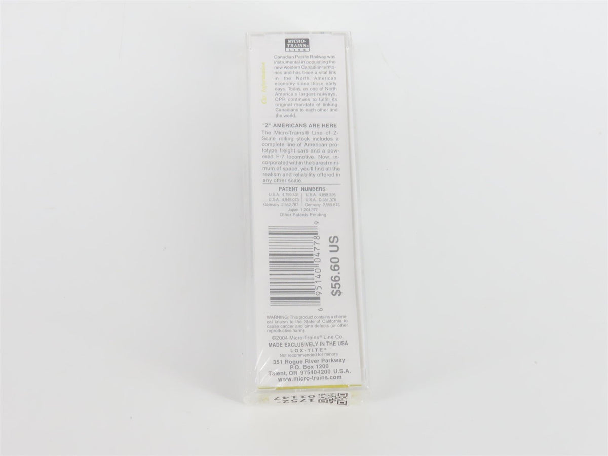 Z Micro-Trains MTL 17012-2 CP Canadian Pacific F7B Diesel #4459 Sealed/UNPOWERED