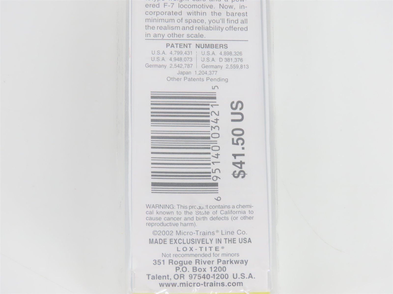 Z Micro-Trains MTL 17004 SP Black Widow F7B Diesel #8023 Sealed/UNPOWERED
