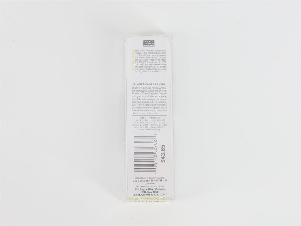 Z Micro-Trains MTL 17008-2 GN Great Northern F7B Diesel Loco Sealed/UNPOWERED