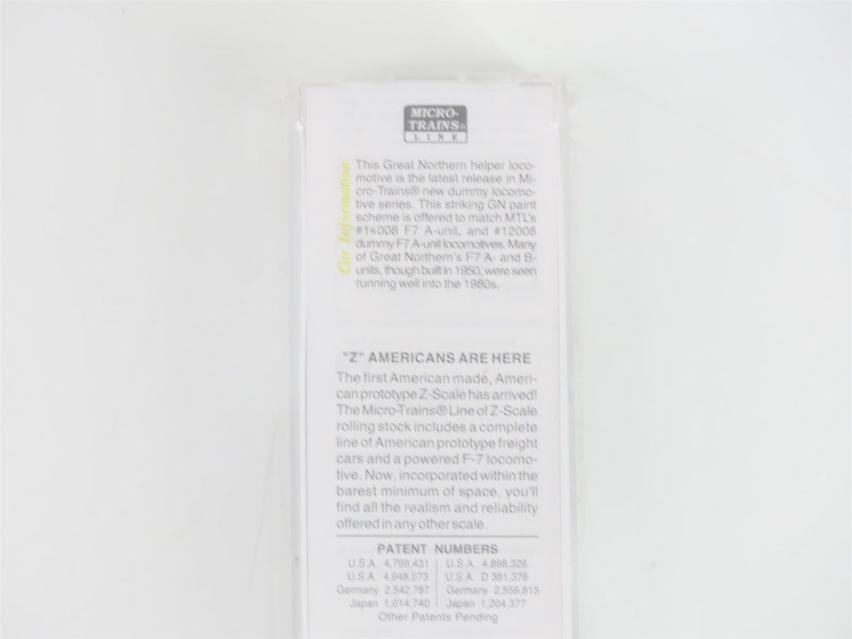 Z Micro-Trains MTL 17008-2 GN Great Northern F7B Diesel Loco Sealed/UNPOWERED