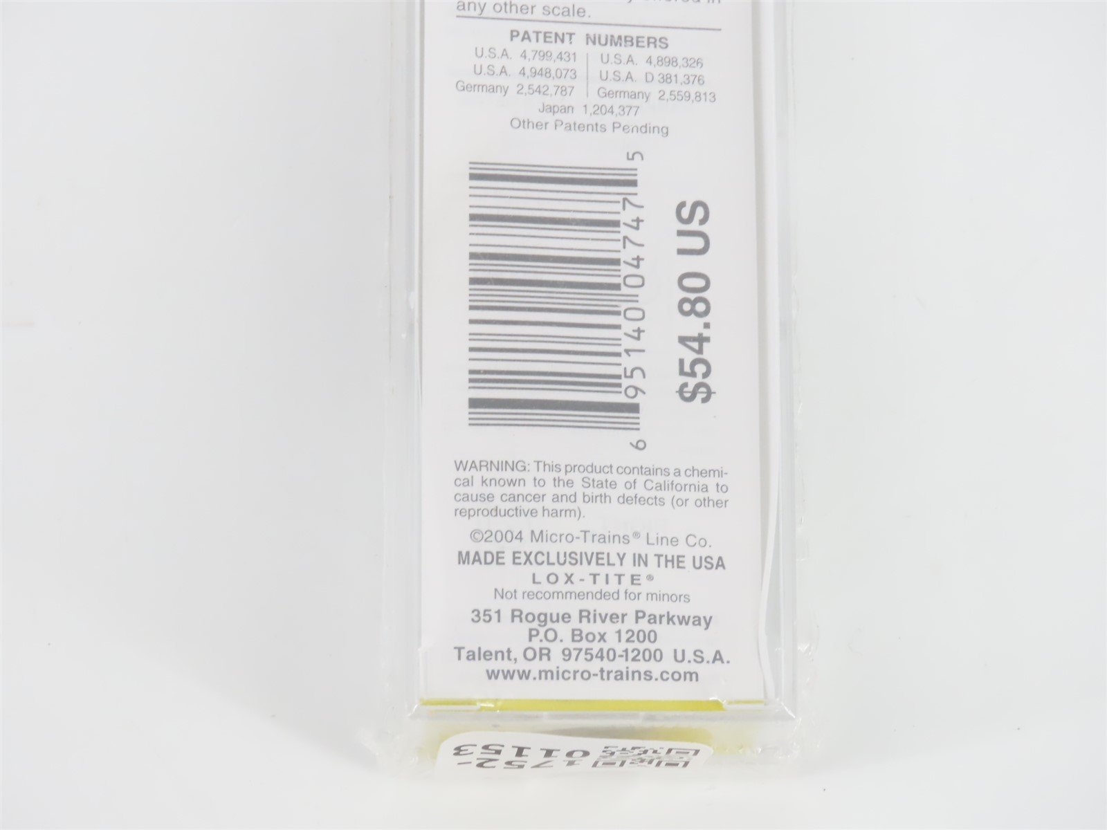 Z Micro-Trains MTL 17012 CP Canadian Pacific F7B Diesel #4459 Sealed/UNPOWERED