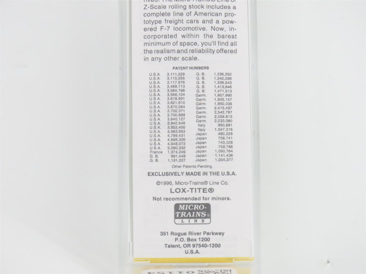 Z Scale Micro-Trains MTL 12006-2 WP Western Pacific F7A Diesel Loco UNPOWERED