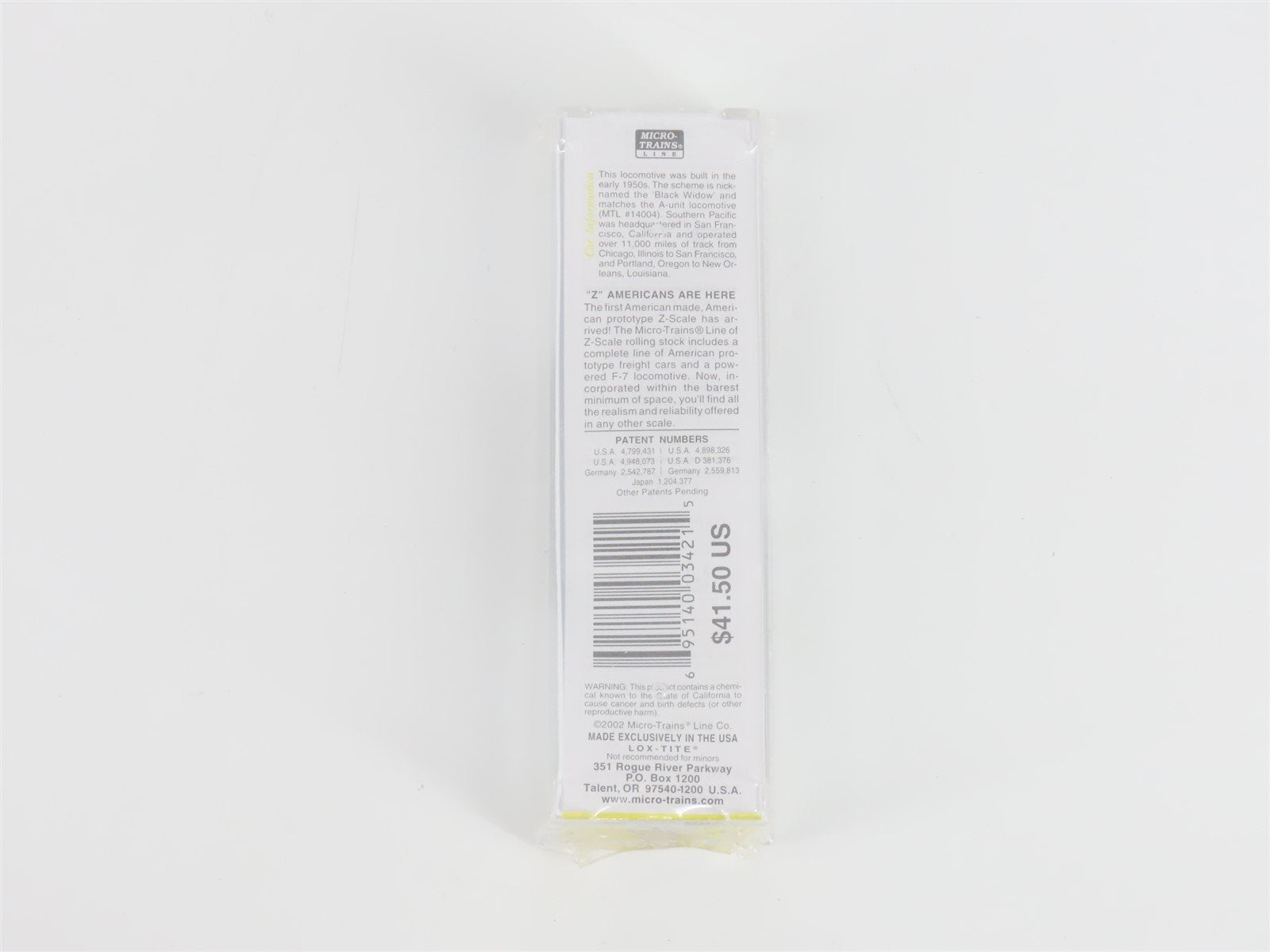 Z Micro-Trains MTL 17004 SP Black Widow F7B Diesel #8023 Sealed/UNPOWERED