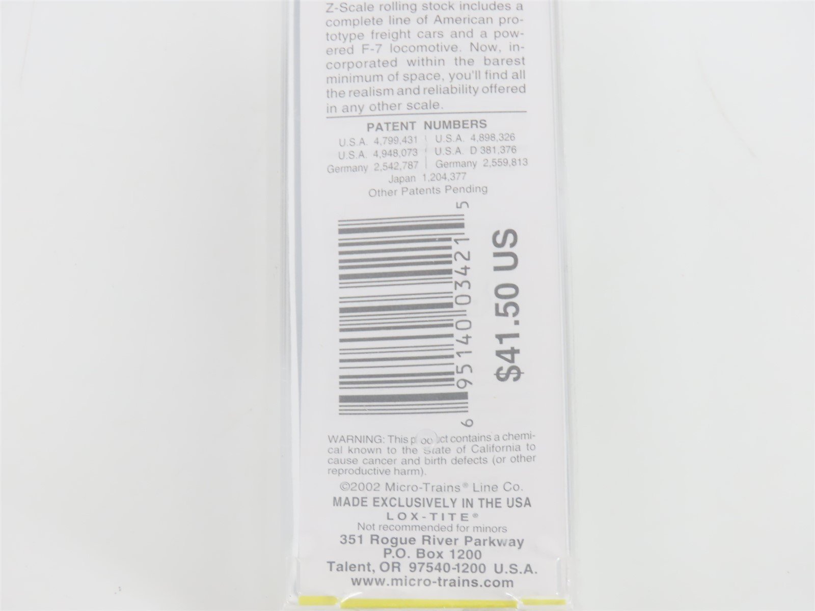 Z Micro-Trains MTL 17004 SP Black Widow F7B Diesel #8023 Sealed/UNPOWERED