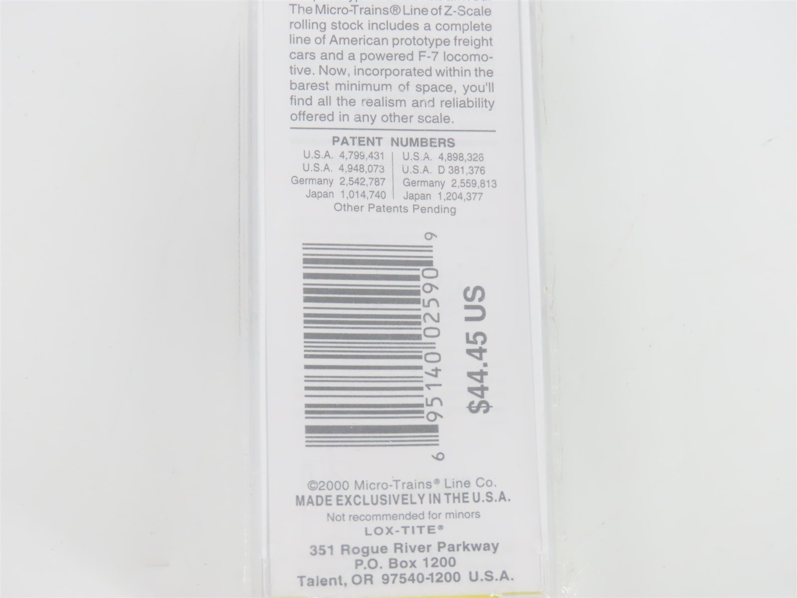 Z Micro-Trains MTL 17009-2 PRR Pennsylvania F7B Diesel #9648B Sealed/UNPOWERED