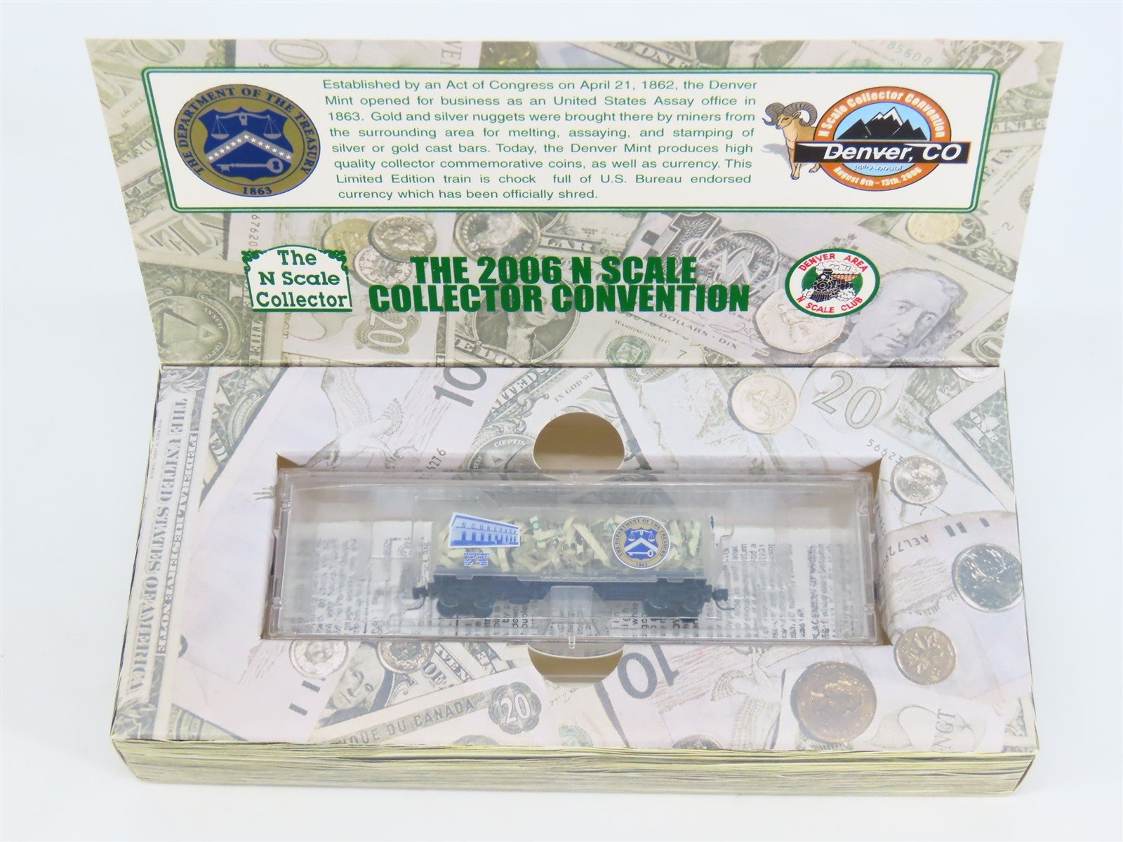 Z Scale Micro-Trains MTL NSC Z06-02 DMC Denver Mint Box Car ##1863