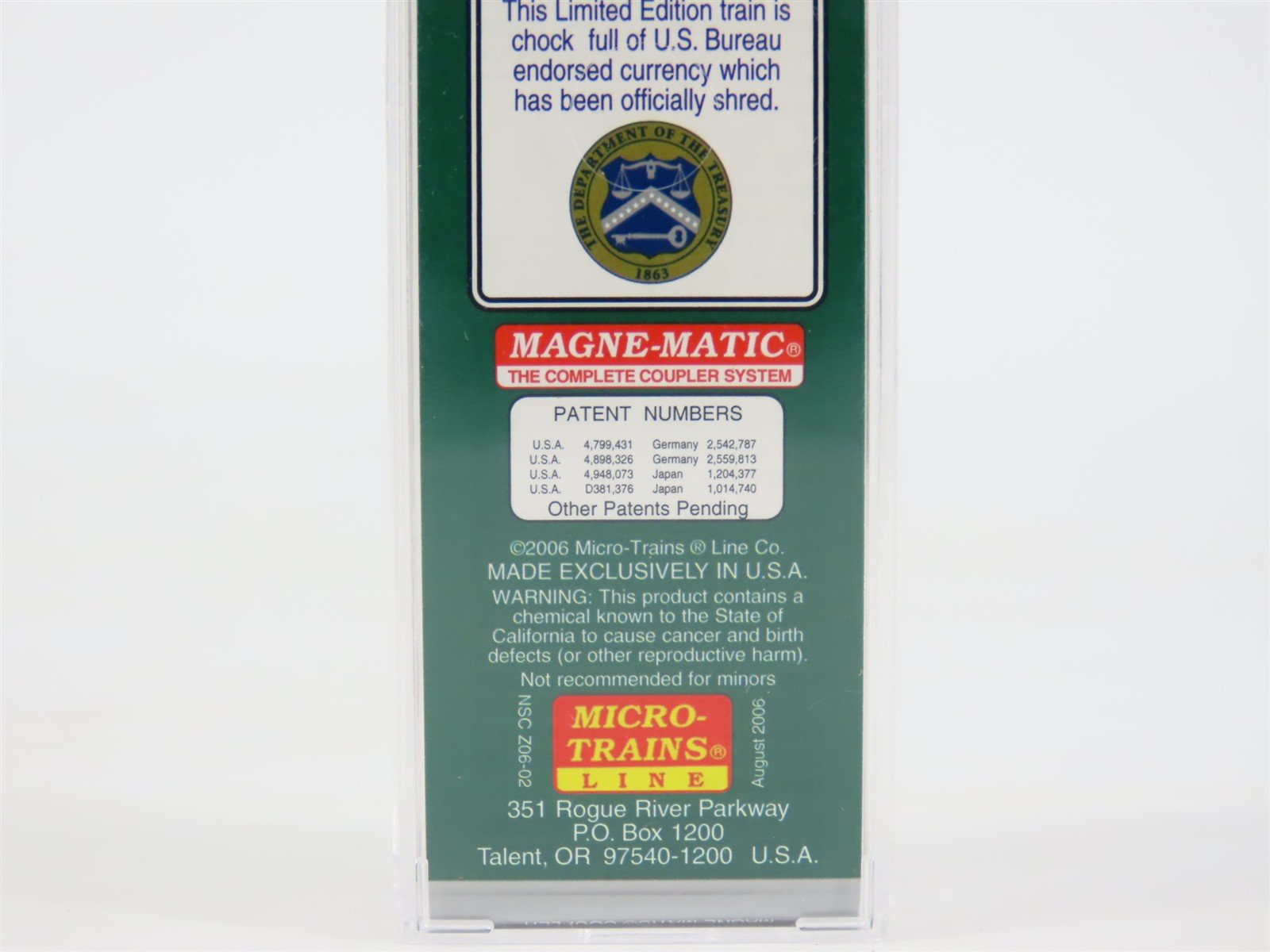 Z Scale Micro-Trains MTL NSC Z06-02 DMC Denver Mint Box Car ##1863