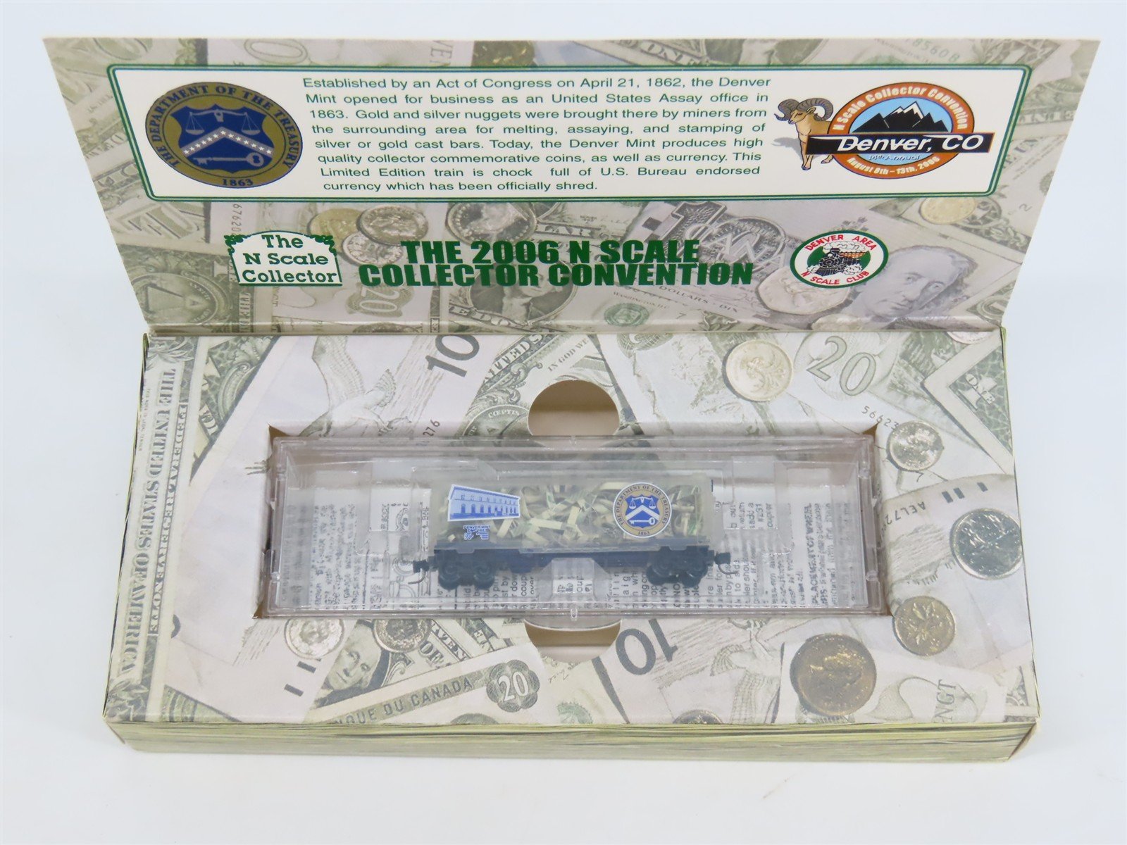 Z Scale Micro-Trains MTL NSC Z06-02 DMC Denver Mint Box Car #1863