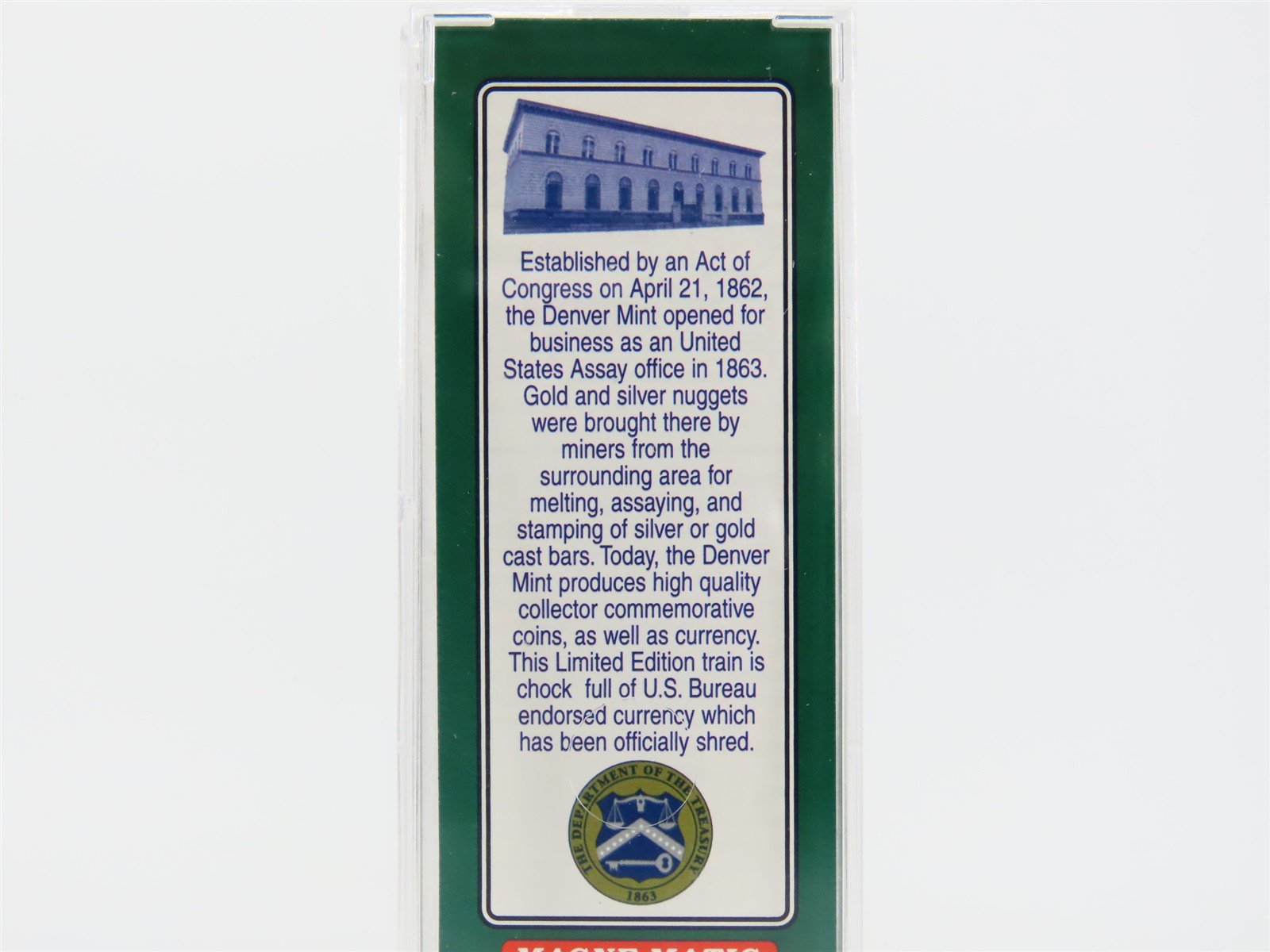 Z Scale Micro-Trains MTL NSC Z06-02 DMC Denver Mint Box Car #1863