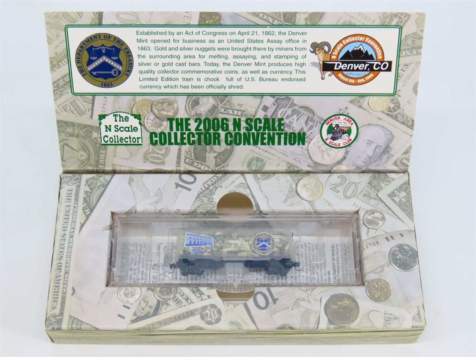 Z Scale Micro-Trains MTL NSC Z06-02 DMC Denver Mint Box Car #1863