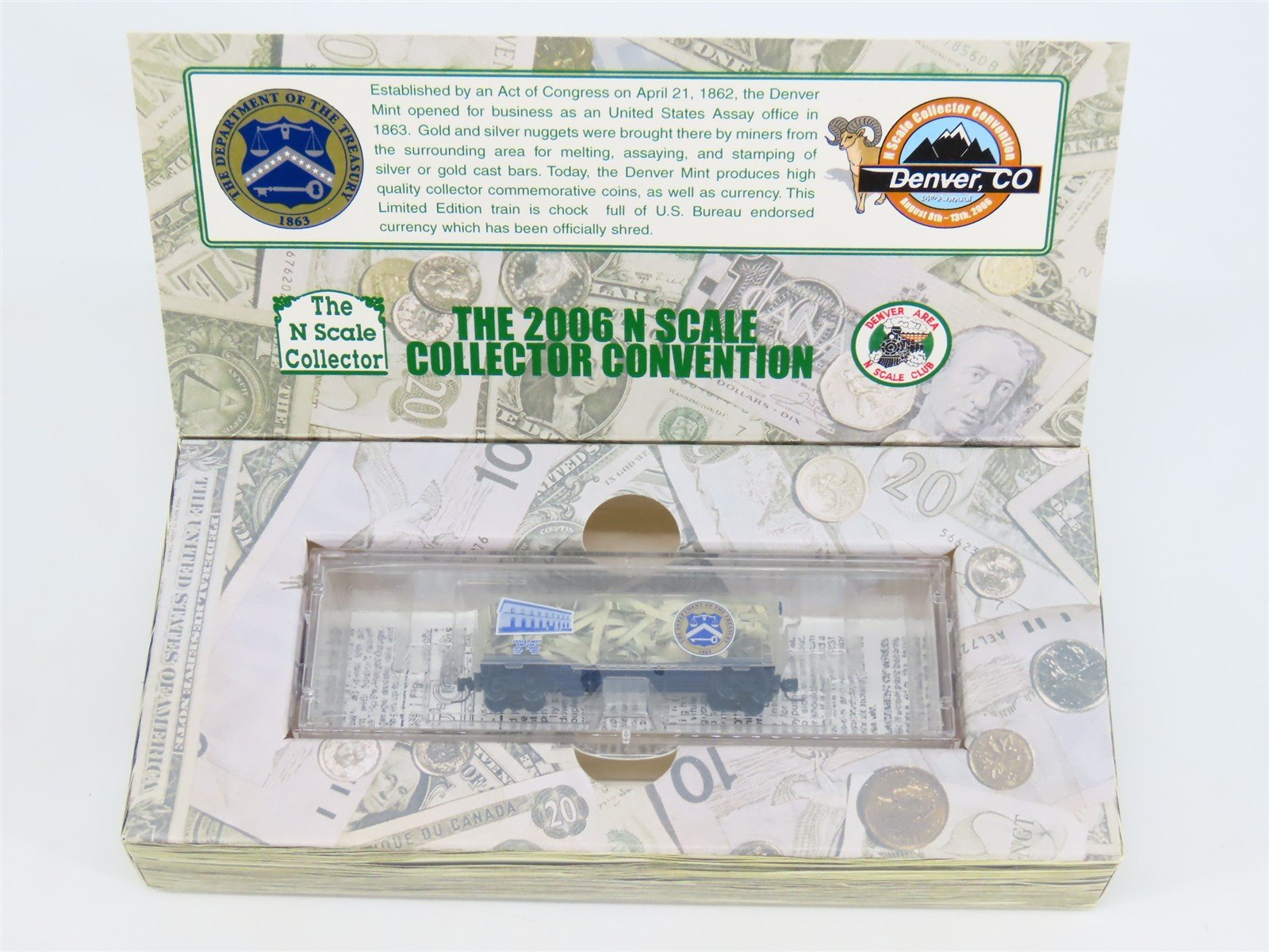 N Scale Micro-Trains MTL NSC Z06-02 DMC Denver Mint Box Car #1863