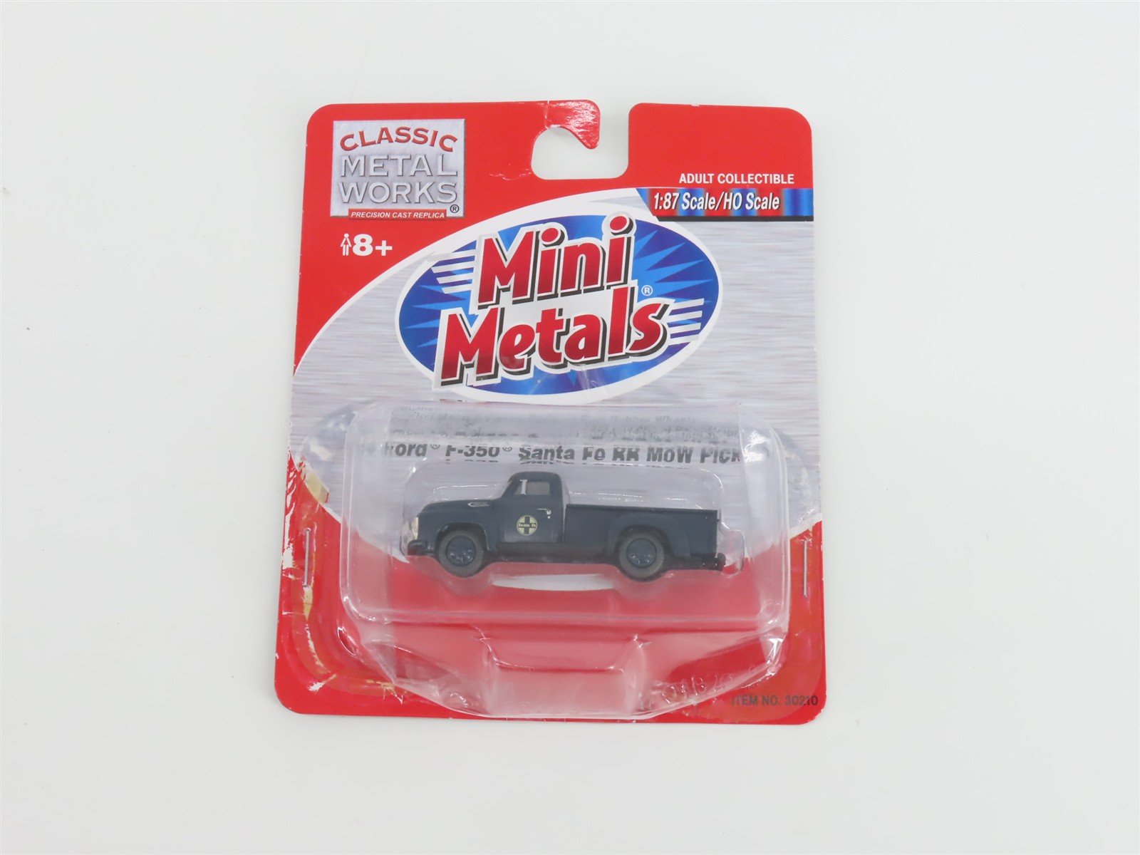 HO Classic Metal Works Mini Metals 30210 '54 Ford F-350 Santa Fe RR MoW Pickup