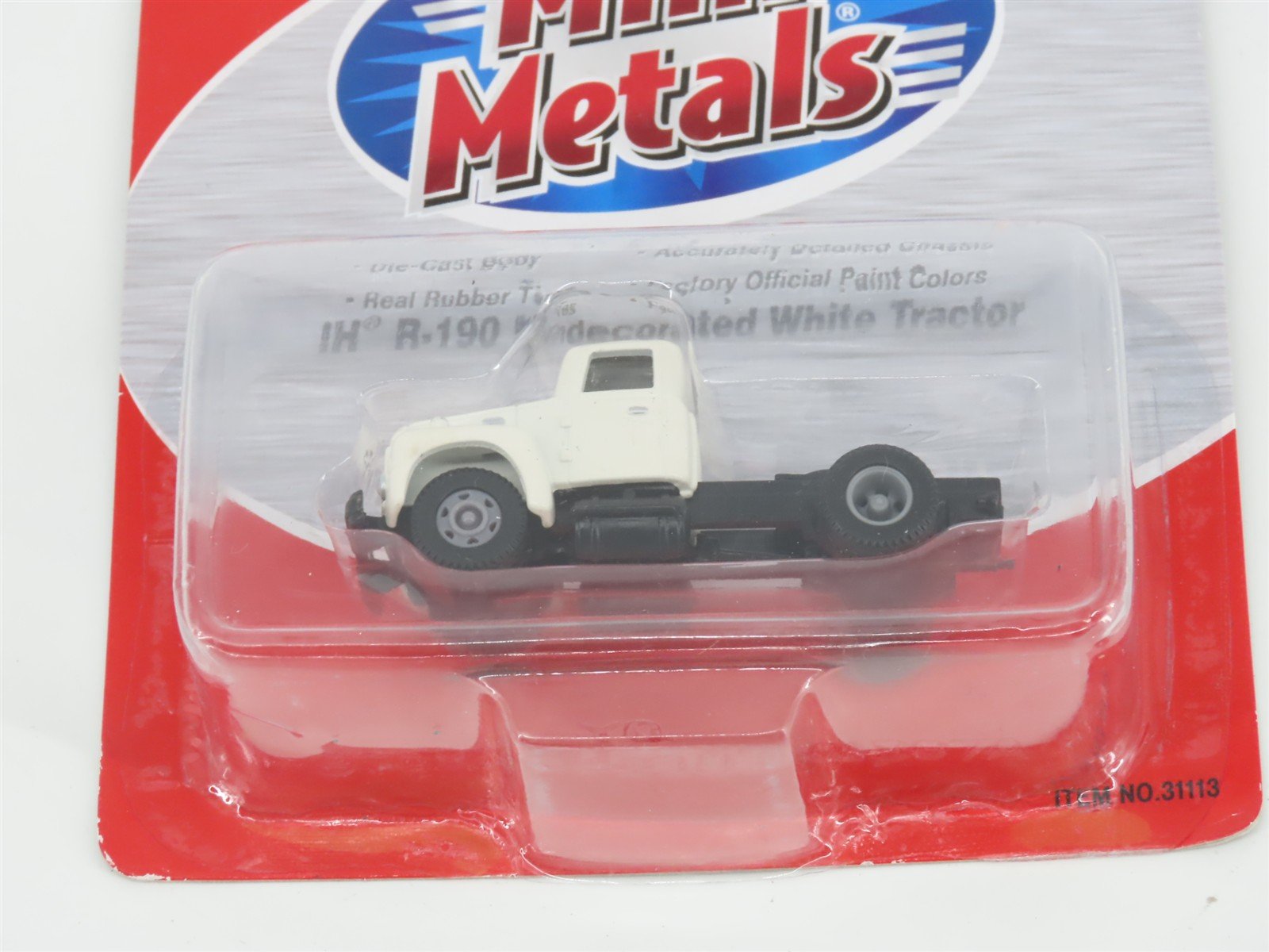 HO 1/87 Classic Metal Works Mini Metals 31113 IH R-190 Undecorated White Tractor