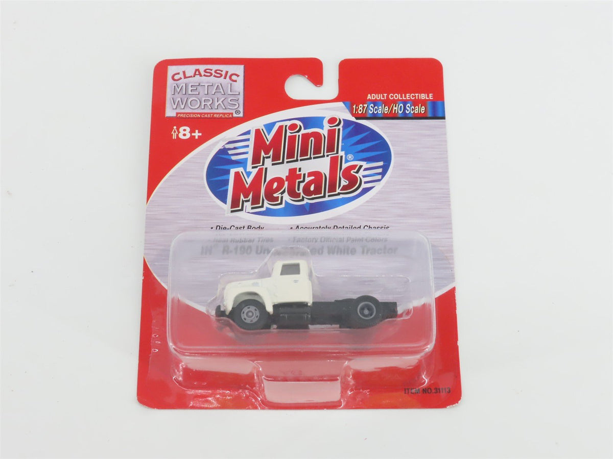 HO 1/87 Classic Metal Works Mini Metals 31113 IH R-190 Undecorated White Tractor