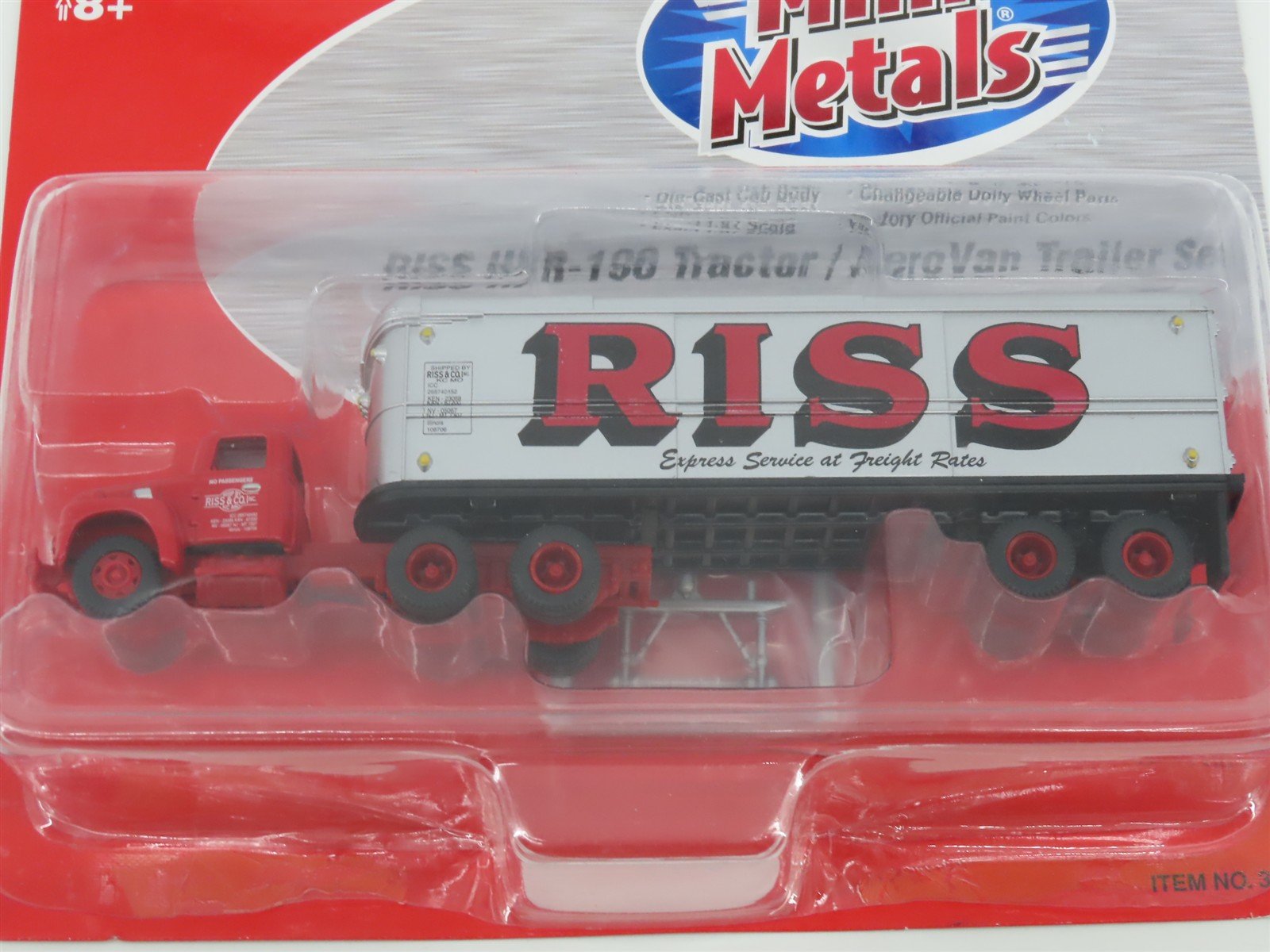 HO 1/87 Classic Metal Works Mini Metals 31147 RISS HI R-190 Tractor Trailer