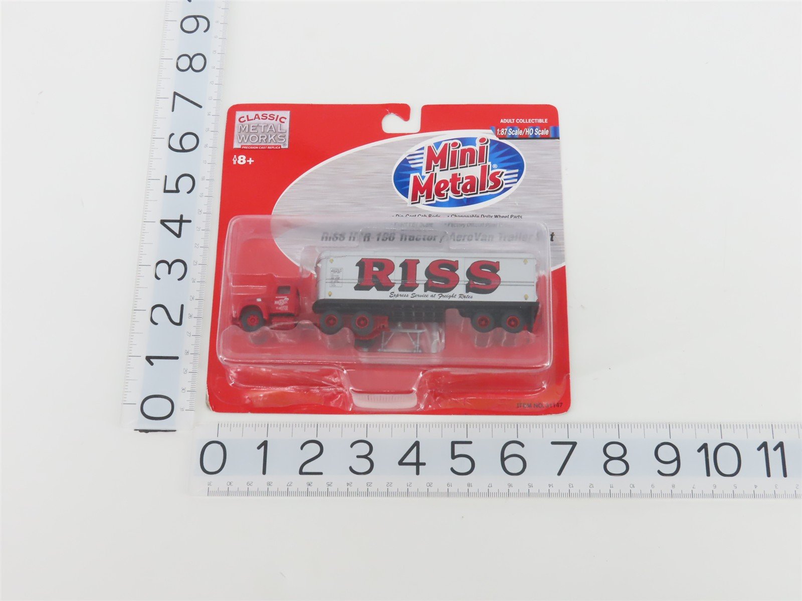 HO 1/87 Classic Metal Works Mini Metals 31147 RISS HI R-190 Tractor Trailer