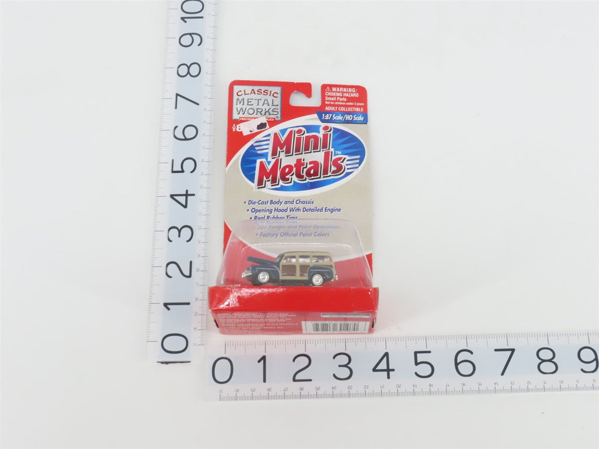 HO 1/87 Classic Metal Works Mini Metals Die-Cast 30107 &#39;48 Ford Woody - Sealed