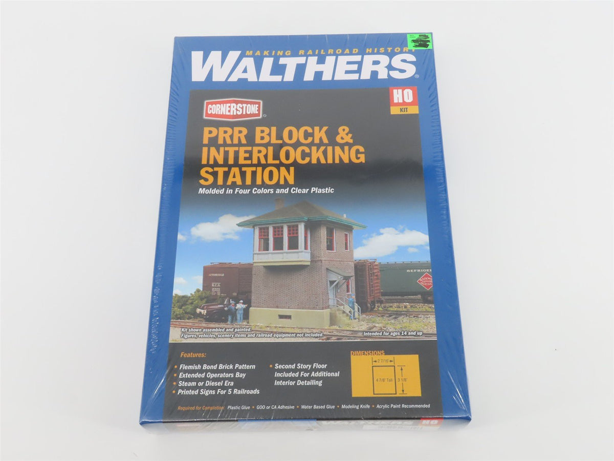 HO Walthers Cornerstone Kit 933-2982 PRR Block &amp; Interlocking Station - Sealed