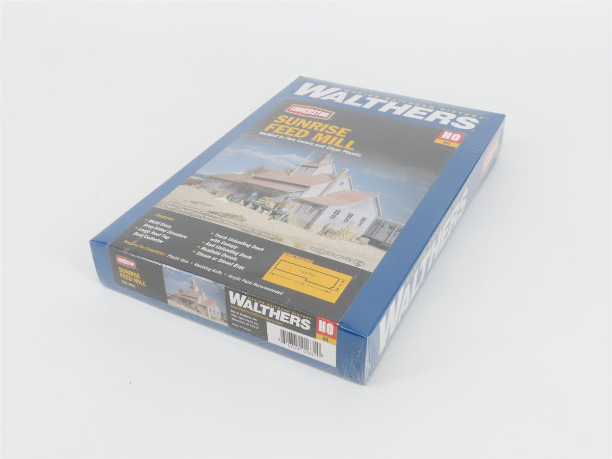 HO 1/87 Scale Walthers Cornerstone Kit 933-3061 Sunrise Feed Mill - Sealed