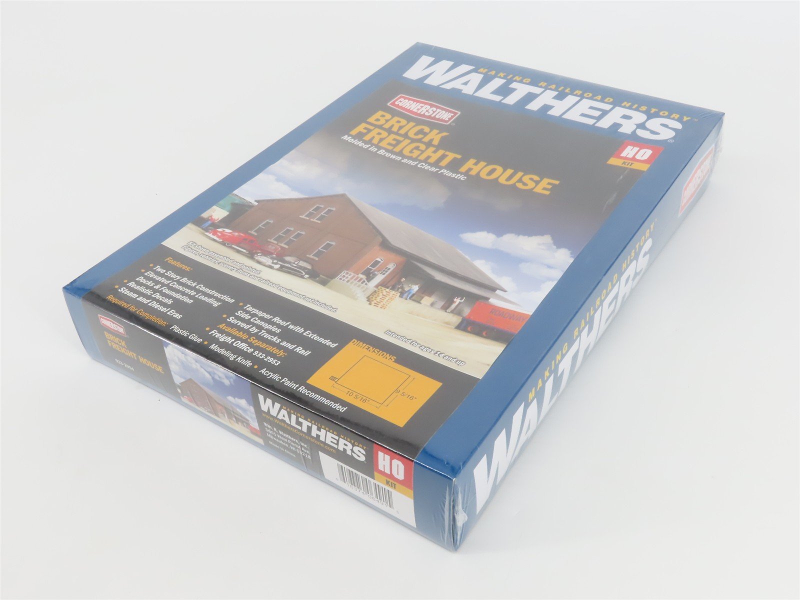 HO 1/87 Scale Walthers Cornerstone Kit 933-2954 Brick Freight House - Sealed
