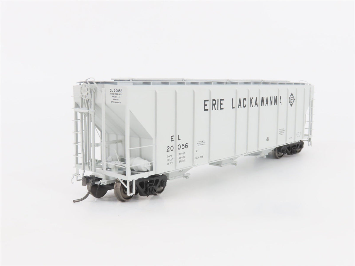 HO Scale ExactRail Platinum EP-80174-2 EL Erie Lackawanna 3-Bay Hopper #20056