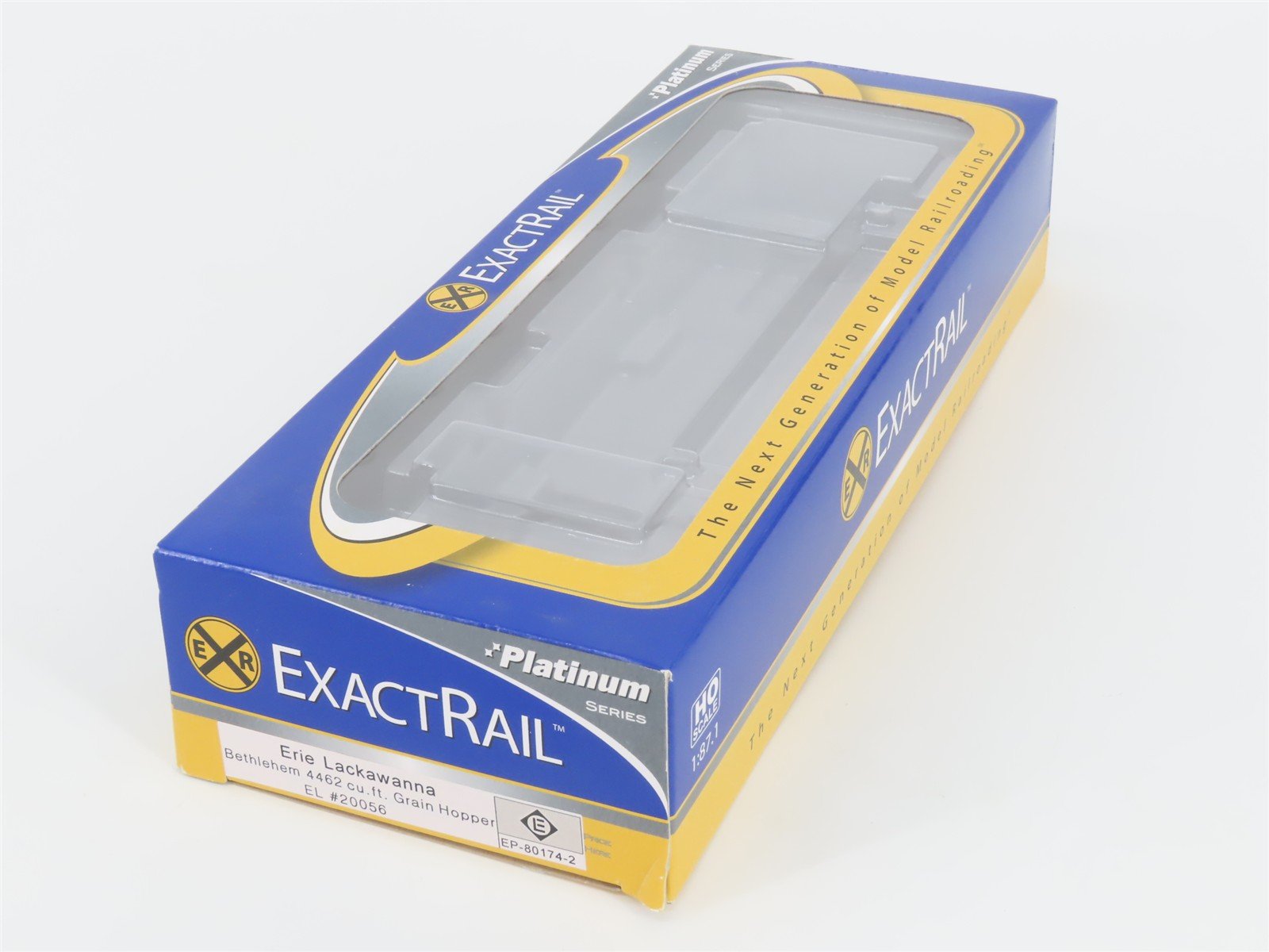 HO Scale ExactRail Platinum EP-80174-2 EL Erie Lackawanna 3-Bay Hopper #20056