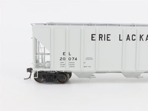 HO Scale ExactRail Platinum EP-80174-6 EL Erie Lackawanna 3-Bay Hopper #20074