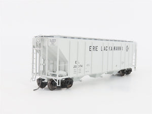 HO Scale ExactRail Platinum EP-80174-6 EL Erie Lackawanna 3-Bay Hopper #20074