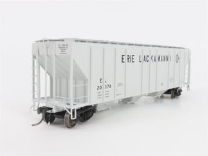 HO Scale ExactRail Platinum EP-80174-6 EL Erie Lackawanna 3-Bay Hopper #20074