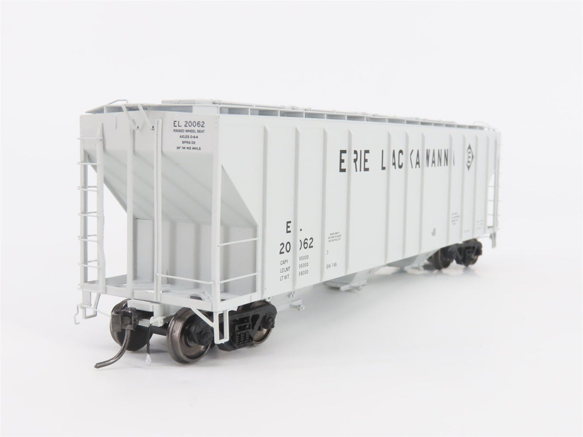 HO Scale ExactRail Platinum EP-80174-5 EL Erie Lackawanna 3-Bay Hopper #20062