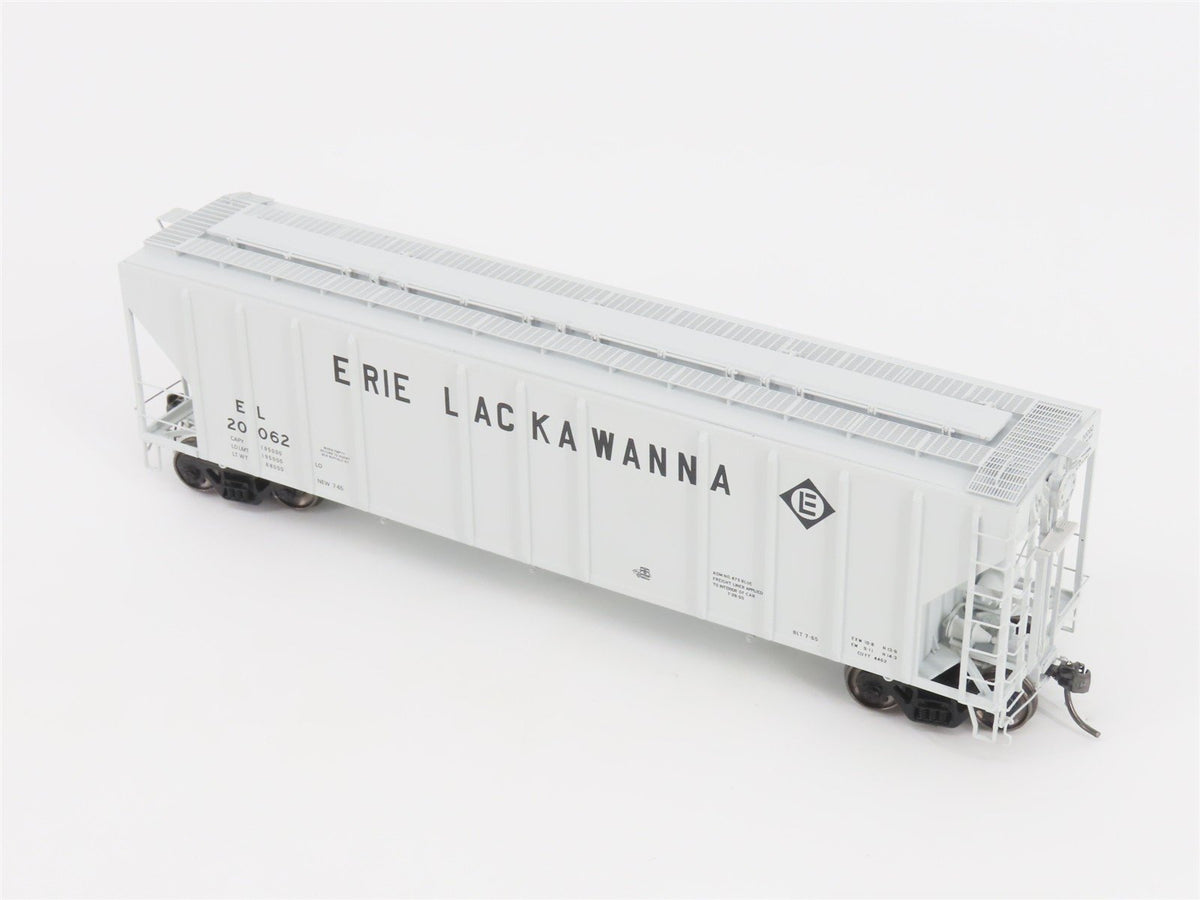 HO Scale ExactRail Platinum EP-80174-5 EL Erie Lackawanna 3-Bay Hopper #20062