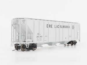 HO Scale ExactRail Platinum EP-80174-4 EL Erie Lackawanna 3-Bay Hopper #20061