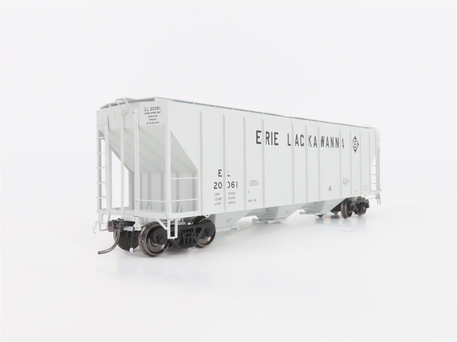 HO Scale ExactRail Platinum EP-80174-4 EL Erie Lackawanna 3-Bay Hopper #20061