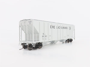 HO Scale ExactRail Platinum EP-80174-4 EL Erie Lackawanna 3-Bay Hopper #20061