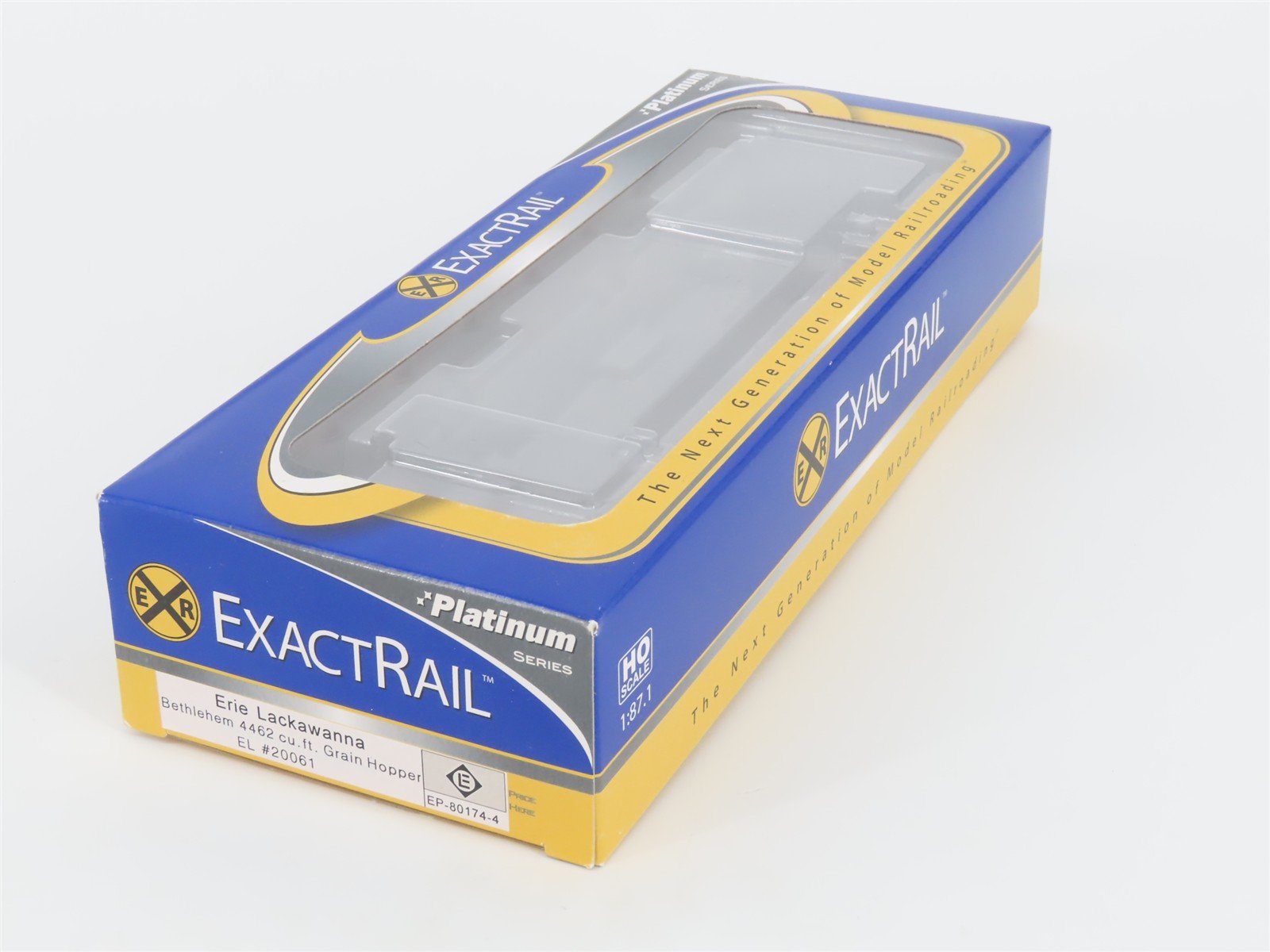 HO Scale ExactRail Platinum EP-80174-4 EL Erie Lackawanna 3-Bay Hopper #20061