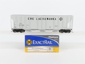 HO Scale ExactRail Platinum EP-80174-3 EL Erie Lackawanna 3-Bay Hopper #20059