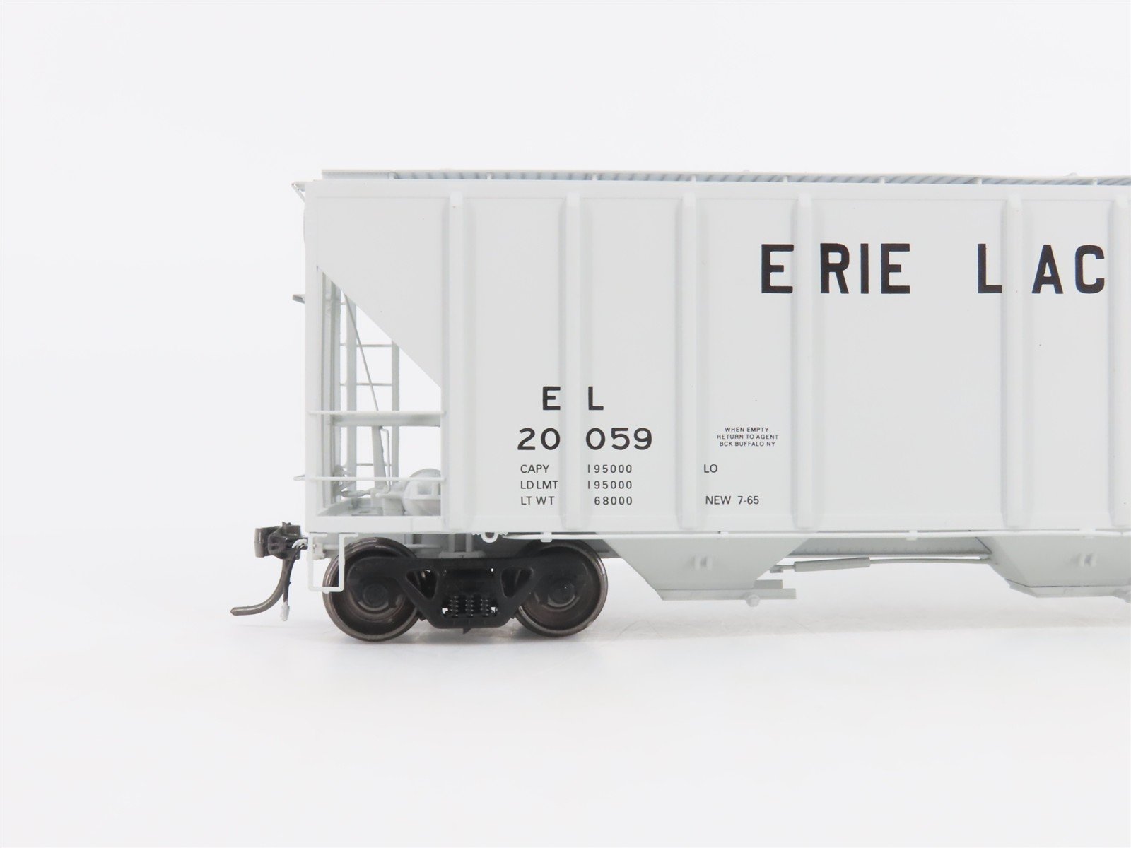 HO Scale ExactRail Platinum EP-80174-3 EL Erie Lackawanna 3-Bay Hopper #20059