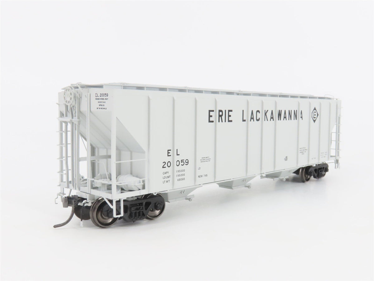 HO Scale ExactRail Platinum EP-80174-3 EL Erie Lackawanna 3-Bay Hopper #20059