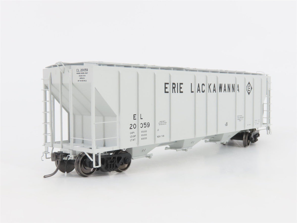 HO Scale ExactRail Platinum EP-80174-3 EL Erie Lackawanna 3-Bay Hopper #20059