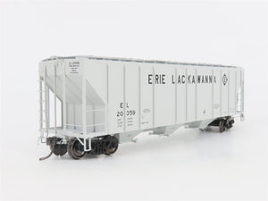 HO Scale ExactRail Platinum EP-80174-3 EL Erie Lackawanna 3-Bay Hopper #20059