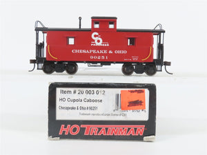 HO Scale Atlas Trainman 20003012 C&O Chesapeake & Ohio Cupola Caboose #90251