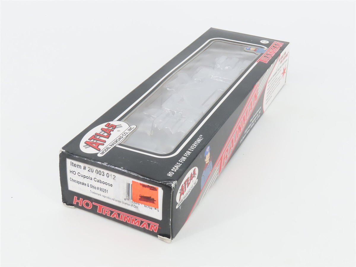 HO Scale Atlas Trainman 20003012 C&amp;O Chesapeake &amp; Ohio Cupola Caboose #90251