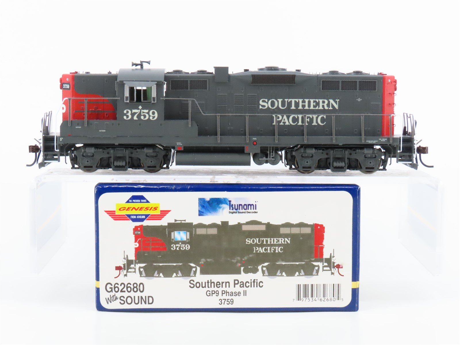 HO Athearn Genesis G62680 SP "Bloody Nose" GP9 Ph II Diesel #3759 w/ DCC & Sound