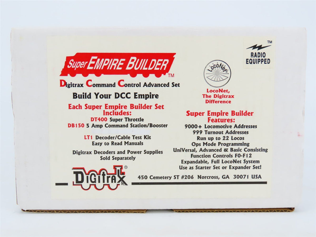 Digitrax Super Empire Builder Radio Equipped DCC Starter Set