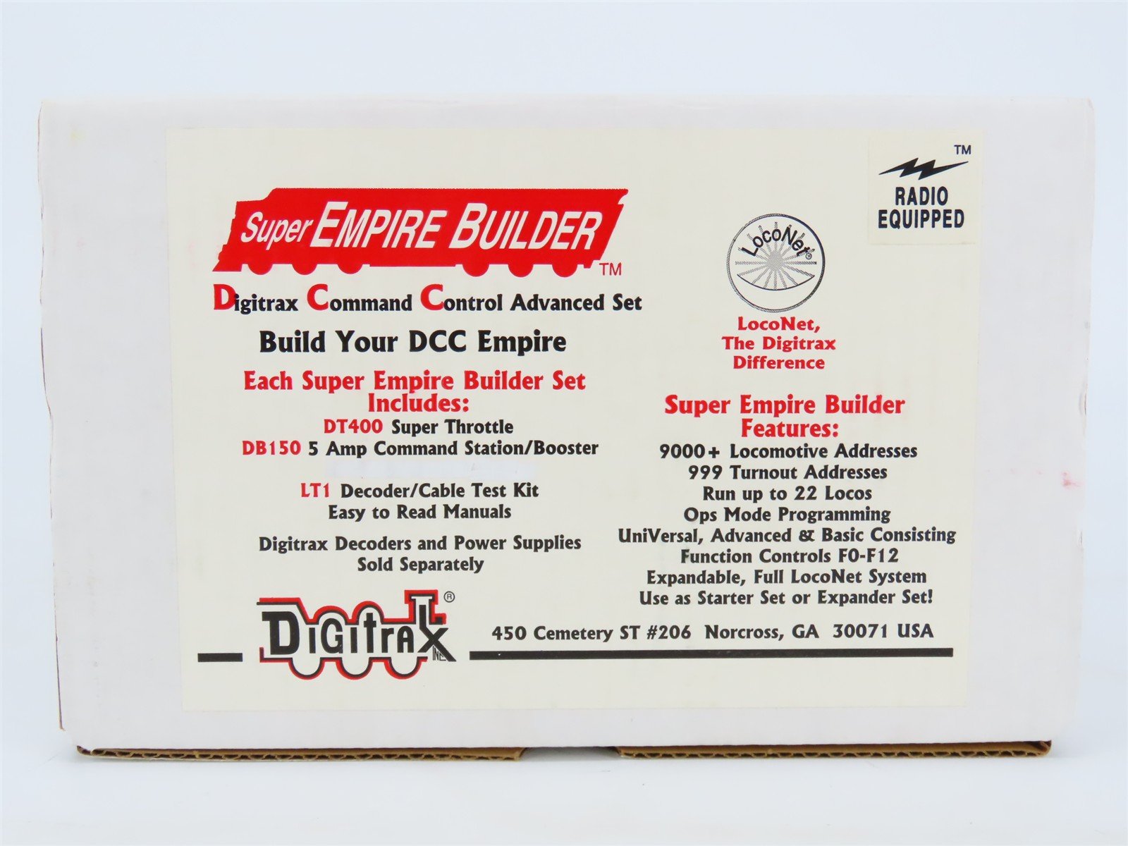 Digitrax Super Empire Builder Radio Equipped DCC Starter Set